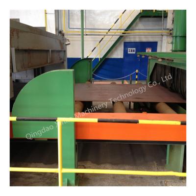 China Rust removal Qxy2500 series preservation line sand blasting machine for steel plate painting machine for sale