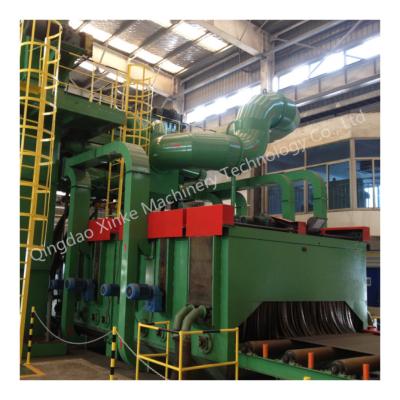 China Rust / Corrosion Inhibitor QXY2000 Automatic 2m width steel sheets pretreatment preservation line for steel plate surface cleaning and painting for sale