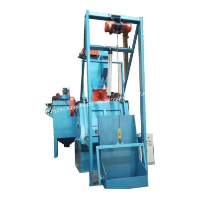 China Advanced design Q324 Small Metal Parts Tumble Blast Rubber Belt Steel Belt Shot Blasting Machine Price for sale