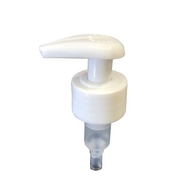 China Non Spill In Stock 24/410 28/400 Screw Plastic Transparent Lotion Pump For Cosmetic for sale