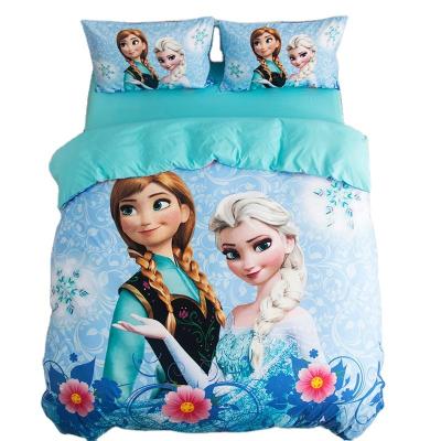 China Anti-static Kids Bedding Sets 3pcs 4pcs Cartoon Sheet Bed Set Twin Size Kids Cartoon Bedding Sets for sale