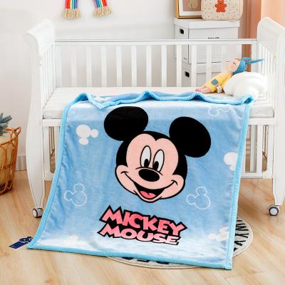 China Cradily Anti-Static Plush Pink Cartoon Baby Blanket For Kids for sale