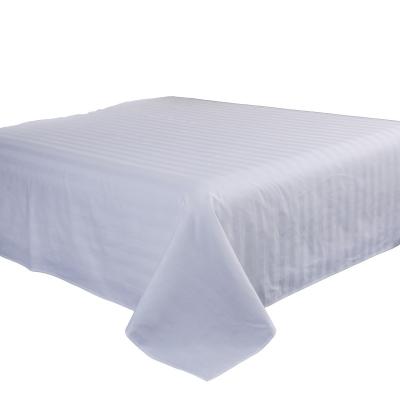 China Healthy Single White Cotton Flat Layer Sheet Set Home Hotel Bed Sheets for sale