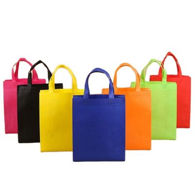 China Nonwoven Fabric Custom Bag Custom LOGO Printing Advertising Coated Folding Bag Environmental Friendly Custom Packaging Color Coated Folding Package for sale