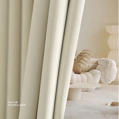 China New Style Custom Blackout Blackout Curtains Insulation Drapes In Living Dining Room Bedroom Luxury Chenille Fabric Drapes for sale