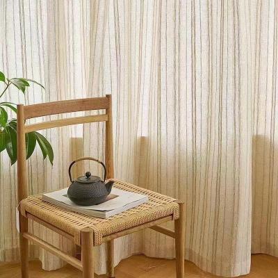 China Sheer Blackout Curtains Panels For Living Room Bedroom Window Semi Drapes Voile Rod Pocket for sale