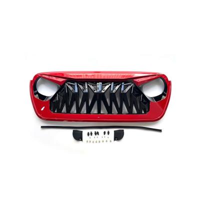 China ABS Black Red ABS Grill Car Front Grill For JEEP Wrangler JL for sale