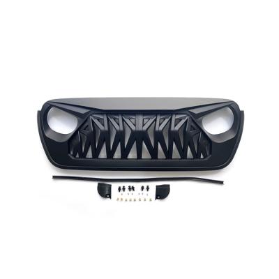 China Matte Black ABS Grille Car Front Grille For JEEP Wrangler JL for sale