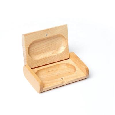 China Recyclable Custom USB Stick Box with Maple Wood for sale