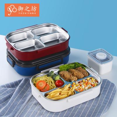 China 10% Viable Off Specials Wholesale Bento Lunch Box Leakproof Compartment Stainless Steel Food Storage Container Tiffin Lunch Box for sale