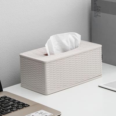 China Modern Hot Selling Restaurant Home Wedding Hotel Kitchen Multifunctional Plastic Tissue Box for sale