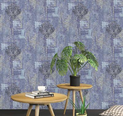 China Printing And Dyeing Modern Characteristic Effect European Pattern PVC Wallpaper for sale