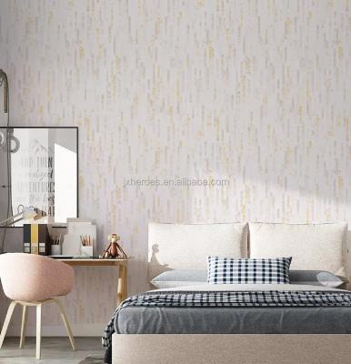 China Waterproof+ECO-Friendly Design Modern Simple Monochrome Living Room Bedroom Vinyl Wallpaper for sale