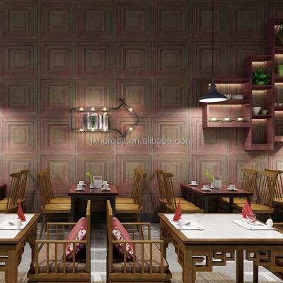 China 3D Effect Modern Old-fashioned Frame Pattern Restaurant Waterproof+ECO-Friendly Style Decorative Wallpaper for sale