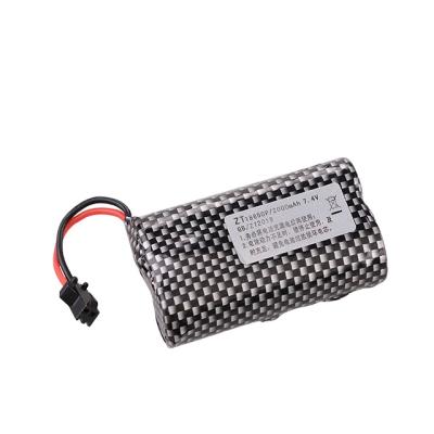 China Toys maker sale Li ion battery 7.4v 1200mah capacity Li ion battery 18650 7.4v for sale