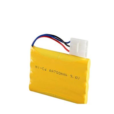 China Wholesale Rechargeable Video Game Player Batteries Pack Ni-Cd AA 700mah 9.6v Battery for sale