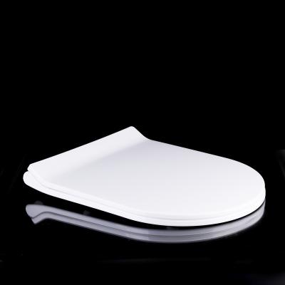 China Slow-end Toilet Seats Hot Sell Cheap Price Soft Narrow Shape PP Material Toilet Seat Cover U 1089 for sale