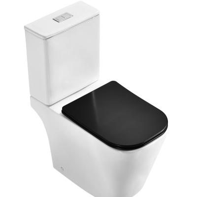 China Double-Flow Bathroom Sanitary Flush Back To Wall Two Piece Toilet for sale