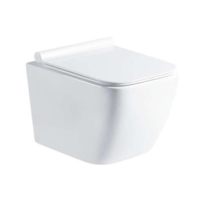 China YW069 Concealed Cistern Concealed Lavatory Toilet Bowl Toilet Bowl Square High Quality Wall Hung WC for sale