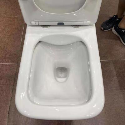 China Hidden Rimless Wall Hung Wall Toilet Wall Hung Soft Narrow Toilet Seat Tank Distabled Toilet Wall Hung for sale