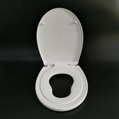 China Slow-end Toilet Seats Soft End 3 Pieces TOILET SEAT Adult And Children PP Toilet Seat for sale