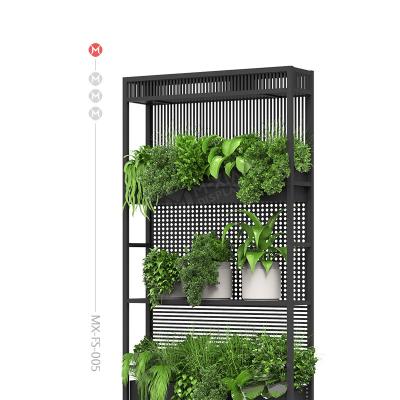 China Floor-to-ceiling Heavy Metal Floor-to-Ceiling Artificial Flower Rack Single-Sided Home Florist Shop Flower Stand Plant Stand for sale