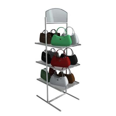 China High Quality Custom Metal Purse Bag Display Cabinet/Handbag Bag Display Rack Display Rack for sale