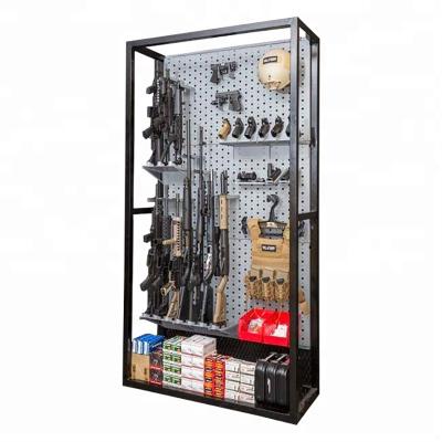 China Gun Factory Design New Direct Rifle Display Stand Pistol Display Rack for sale