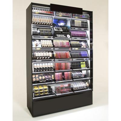 China Perfume Cosmetic Display Racks Cosmetics Display Design Wall Cabinet for sale