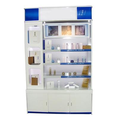 China Lipstick Cosmetic Creams Lotion Display Stand Skin Care Metal Display Rack For Store for sale