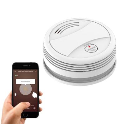 China OEM Remote Control Portable Standalone Photoelectric Smoke Detector Wireless Smart Linked Fire Alarm System with Strobe Light for sale