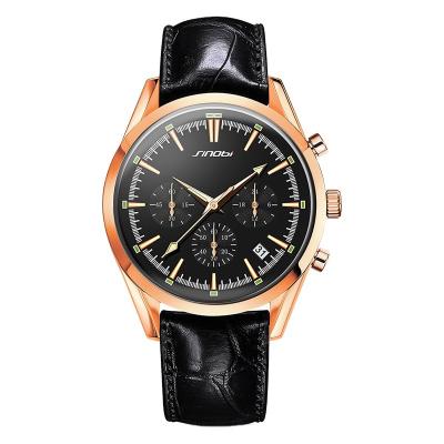 China Day / Date Fashion Simple Friend Christmas Gift Waterproof Mens Sports Watch Black Quartz Watch for sale