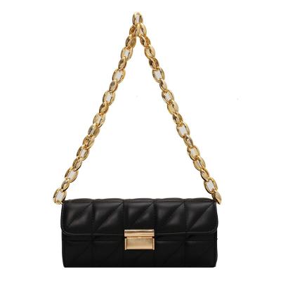 China Fashion temperament elegant fashion chunky chain handbag women shoulder messenger bag armpit handbag for sale