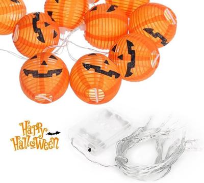 China Everyboby String Fairy Lights Halloween Decorations Pumpkin Battery Operated Lanterns for sale