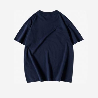 China New Solid Short Loose Round Neck Anti-Wrinkle Pocket T-shirt Pocket Sleeve New Bucket Sleeve Printed Seamless T-shirt for sale