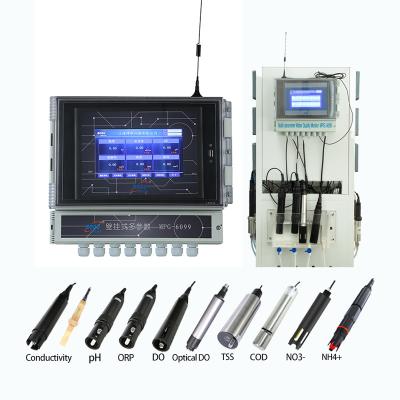 China One Stop For Water Quality Monitoring Digital Parameter PH Ammonia NH3 NH4 Nitrate Industrial Multi NO3 Dissolved Oxygen Sensor Water Quality Analyzer For Hydroponics for sale