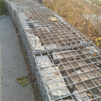 China Easily Assembled 6mm 3x1x1m Gabion Basket Box Stone Cage Wire Mesh 1x1x1 Gabion Box Price for sale