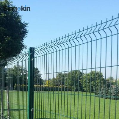 China Easily Assembled PVC Coated Galvanized Fence Grill Designs Galvanized Welded Wire Mesh Panel Fencing Panels Outdoor Privacy Fence Material for sale