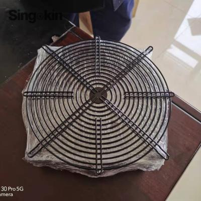 China Strong Welded Points Black Coated Dome Type Welded Wire Spiral Fan Guard For Gasoline Power Fan Cover for sale