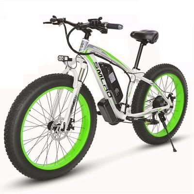 China Aluminum alloy 26 inch adult high speed snow road bike electric bicycle 1000w fat tire for wholesales for sale