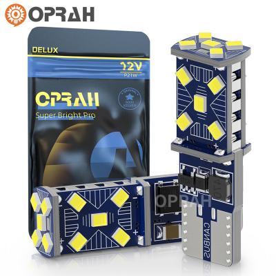 China PC+Aluminum OPRAH  Best Quality Factory Price T10-2016-15A CANBUS W5W highlight decoding festoon reading light interior color light for sale