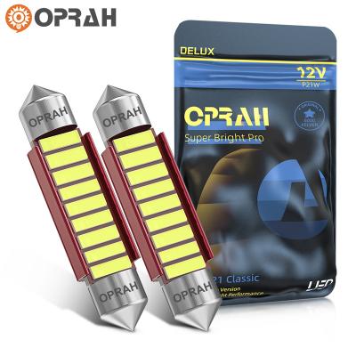 China PC+Aluminum OPRAH Factory Hot Selling Bright 31MM 36MM-7020-6SMD A1 LED Festoon License Plate Door Trunk Dome Map Interior Light for sale