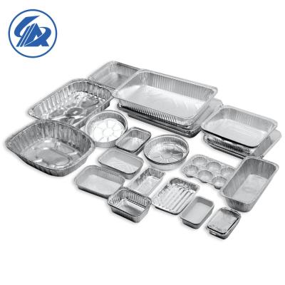 China Baking / Cake / Soup Food Packaging Steel Half Size AIYIA Customized Aluminum Foil Container 8389 Container 8342 for sale