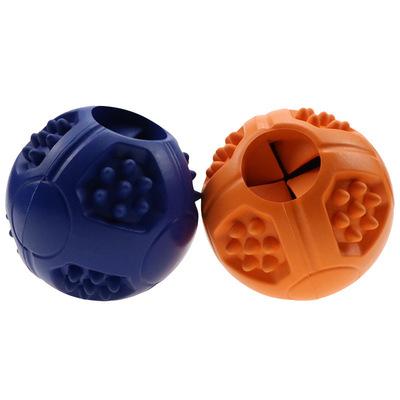 China Sustainable Pet Toys Knocked Down Balls Dog Toys Rubber Molar Bite Resistant Chew for sale