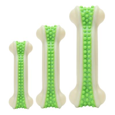 China Sustainable Dog Toys Chewers Aggressive Durable Non-Toxic Pet Toys Teeth Sticks Nylon Meat Scented Dog Toy Bones for sale