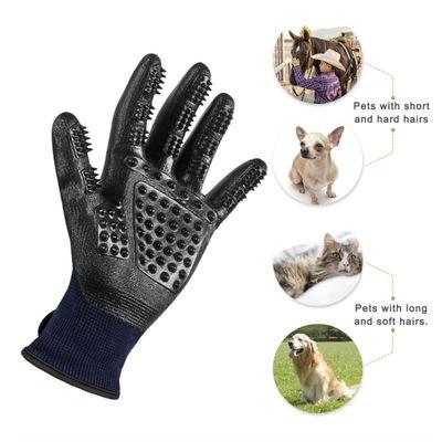 China Sustainable Pet Bathing Gloves, Massage, Cleaning, Grooming, Dogs, Cats, and Hair Removal Gloves for sale