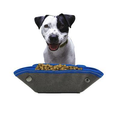 China Durable Folding Waterproof Dog Bowl Large Canvas Dog Bowl Pet Supplies Wholesale for sale