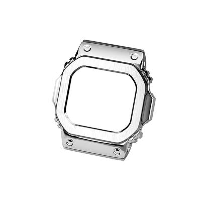 China 316L Stainless Steel Giencreatives 316Lsteel Delicacy 2022 Sliver Modified Watch Case Band Parts For Casio Gshock DW5600 Replacement Accessories Case for sale