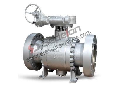 China Highly Durable Big Size Flange Ball Valves Gearbox for sale