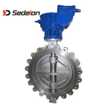 China Highly Durable Big Size Gear Box Hook Type Stainless Steel CF8 For Steam Butterfly Valve for sale